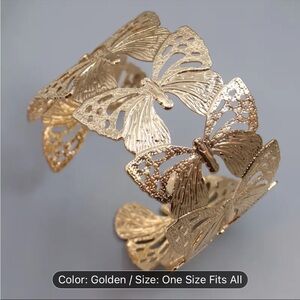 Elegant Gold Butterfly Bracelet